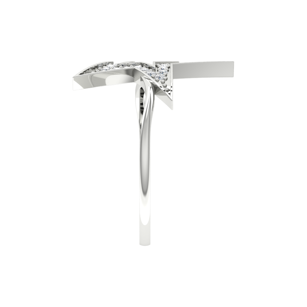 Classy Star Band In 925 Sterling Silver - Eight