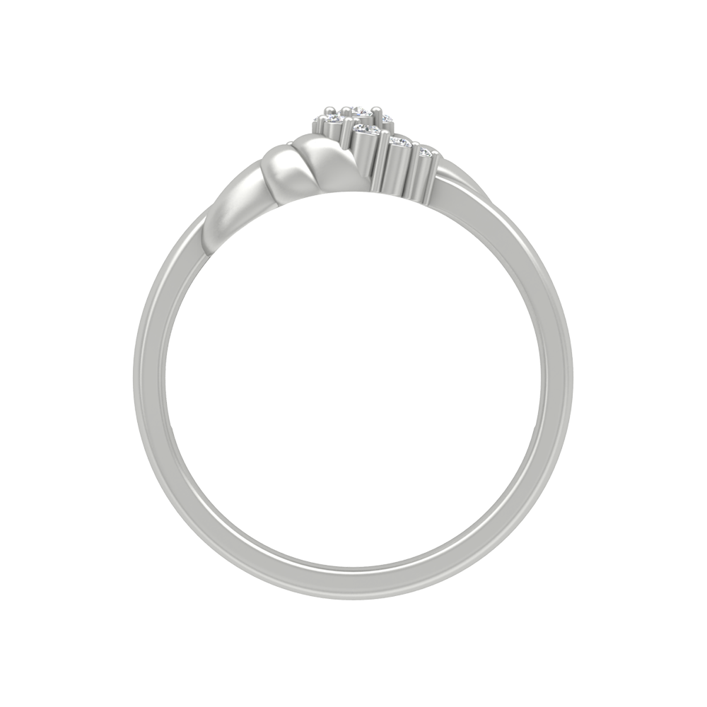 Classy Diamond Band In 925 Sterling Silver - Eight