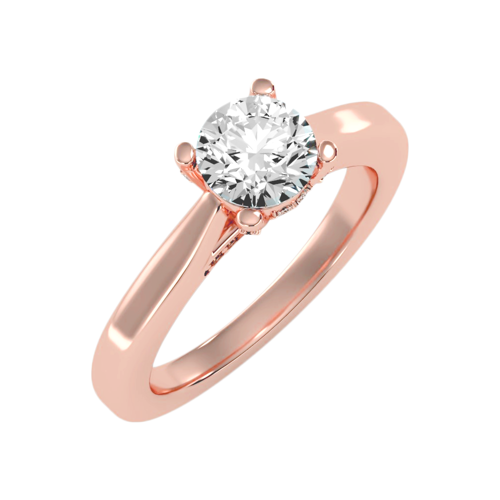 Classy Diamond Ring In 925 Sterling Silver - Ten