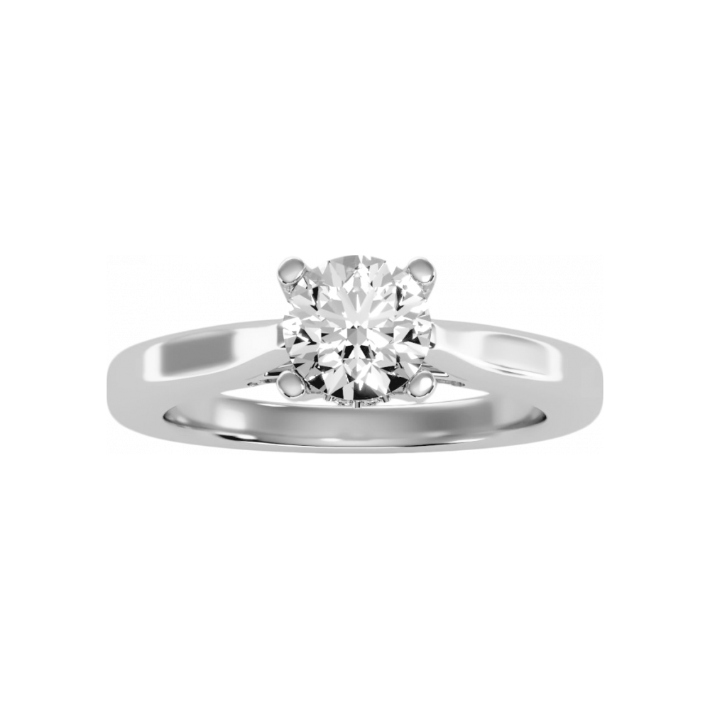 Classy Diamond Ring In 925 Sterling Silver - Four