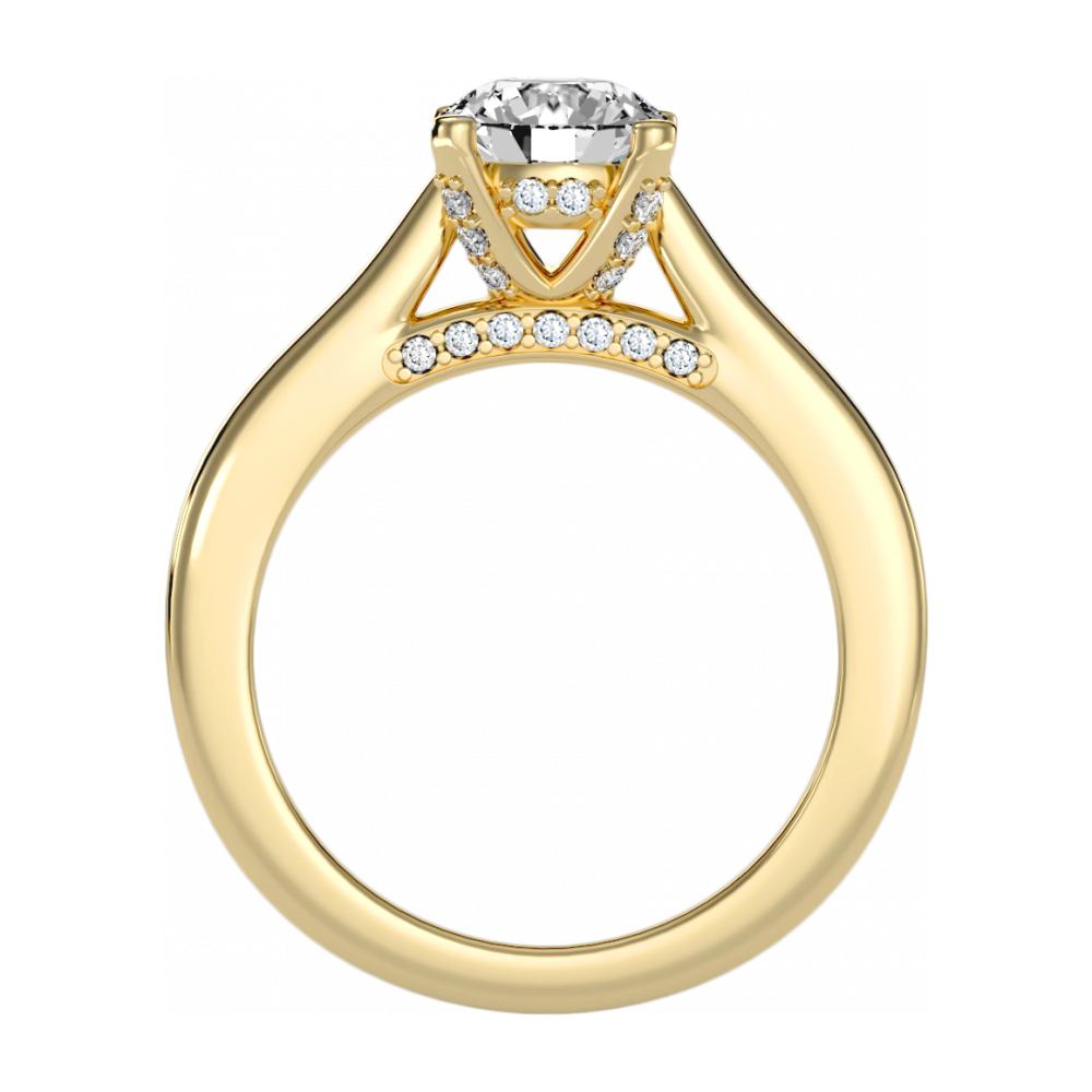 Classy Diamond Ring In 925 Sterling Silver - Five