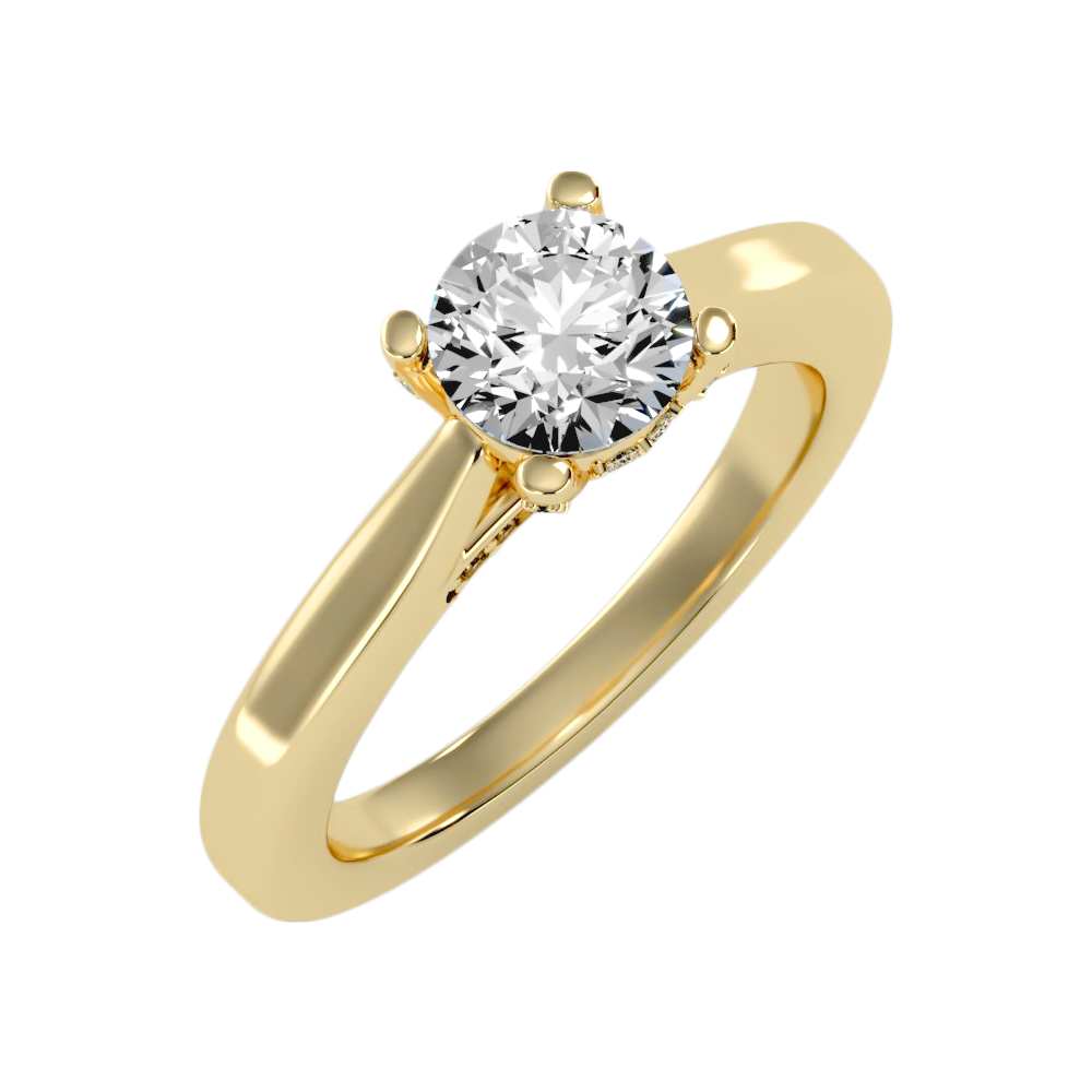 Classy Diamond Ring In 925 Sterling Silver - Six