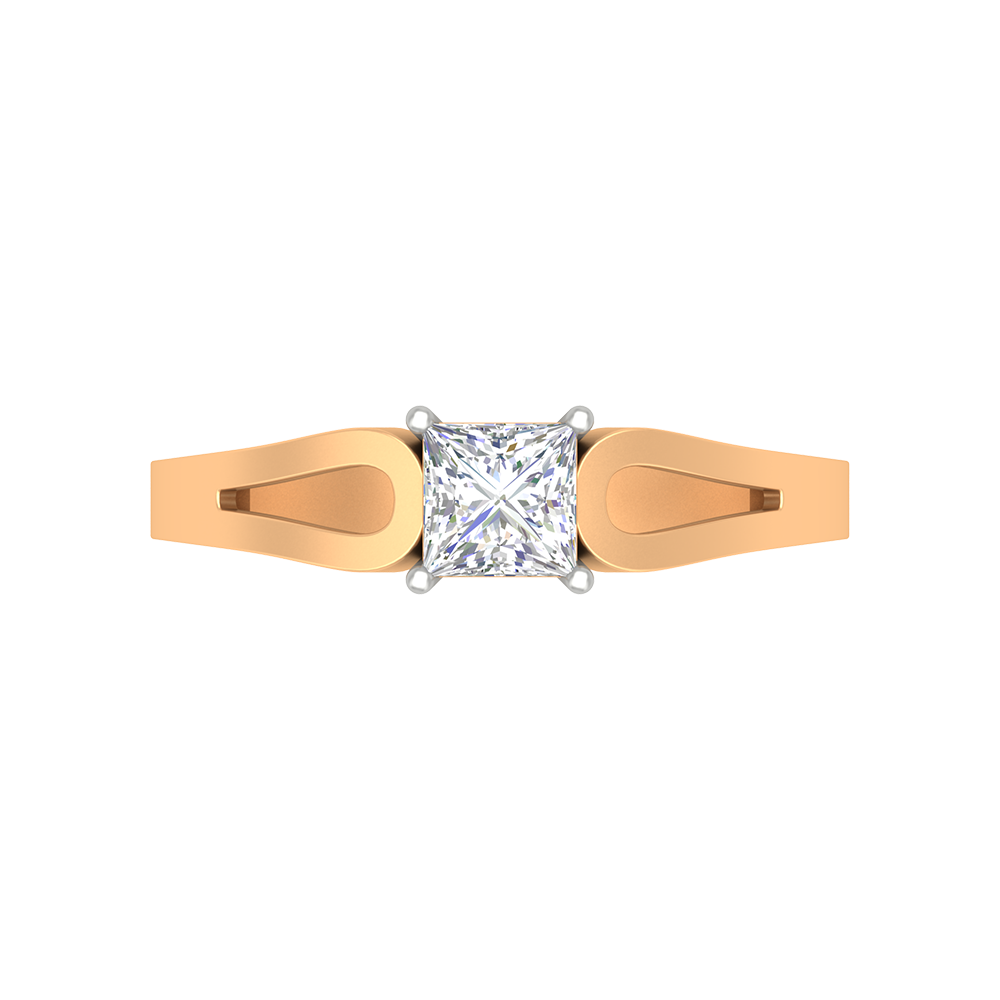 Classy Loop Solitaire Ring - Ten
