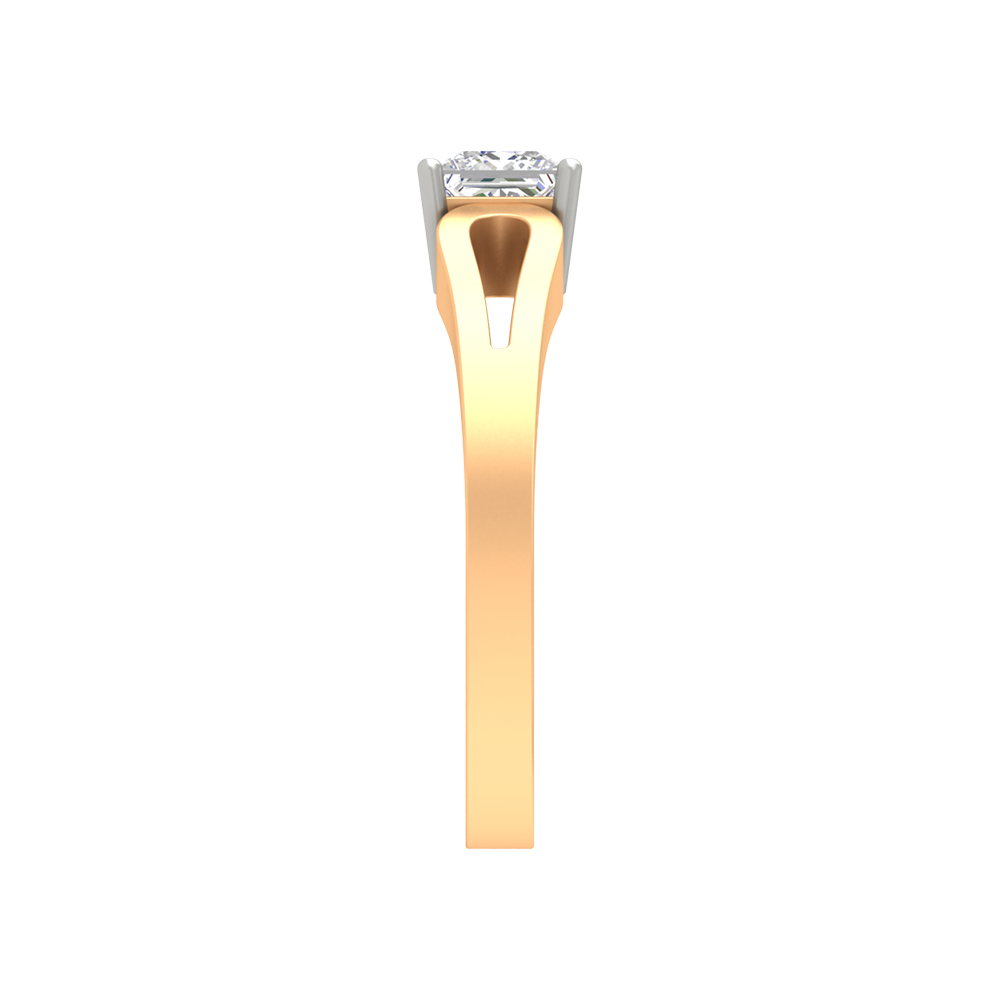 Classy Loop Solitaire Ring In 925 Sterling Silver - Eleven