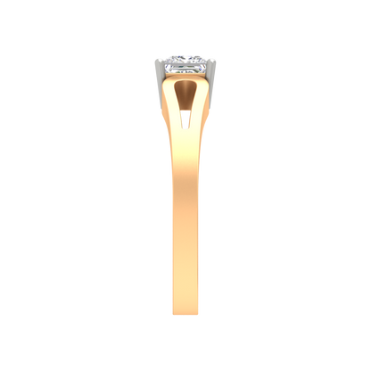 Classy Loop Solitaire Ring In 925 Sterling Silver - Eleven