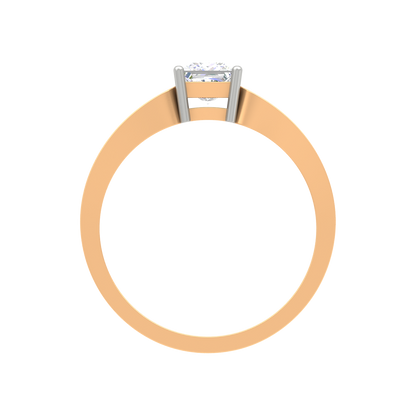 Classy Loop Solitaire Ring In 925 Sterling Silver - Twelve