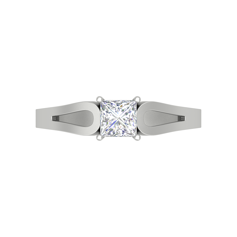Classy Loop Solitaire Ring - Six
