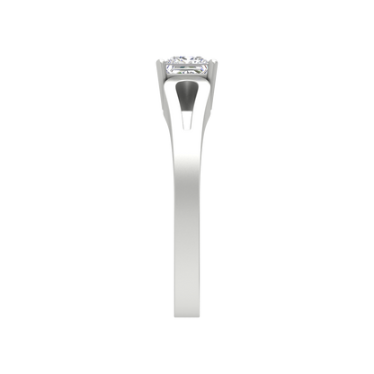 Classy Loop Solitaire Ring In 925 Sterling Silver - Seven