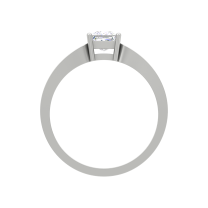 Classy Loop Solitaire Ring In 925 Sterling Silver - Eight