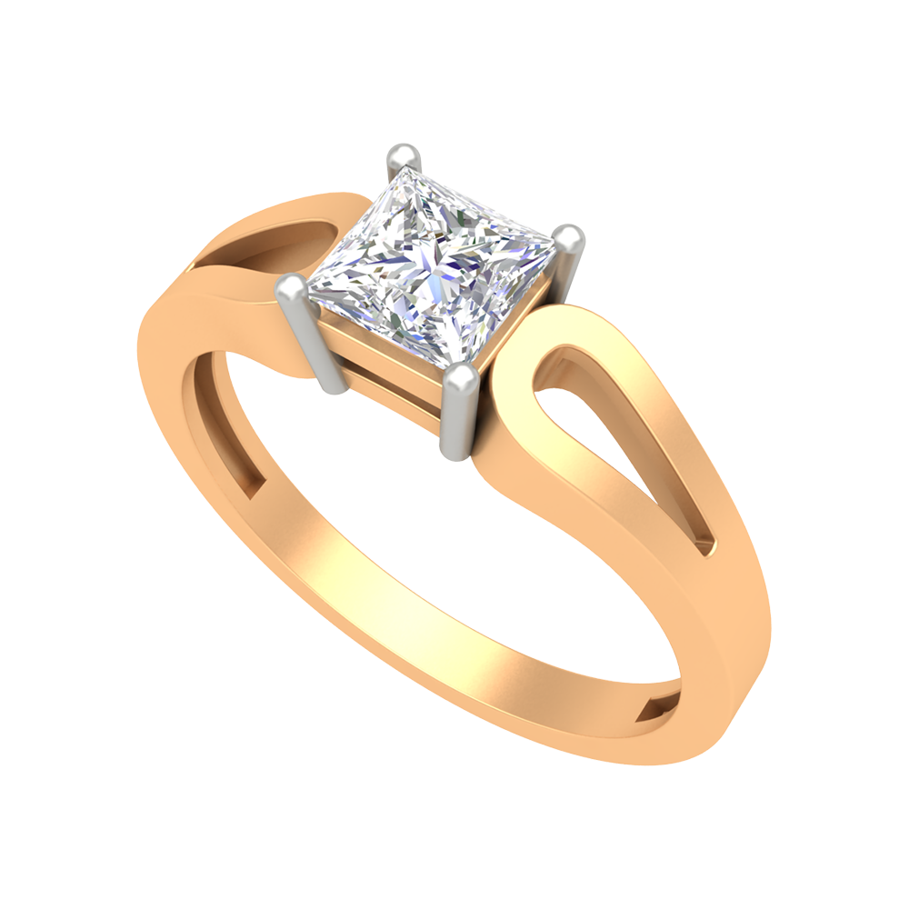 Classy Loop Solitaire Ring - Nine