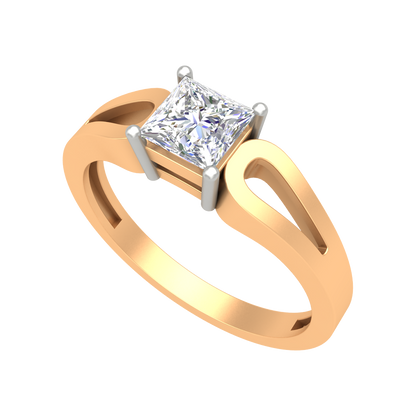 Classy Loop Solitaire Ring - Nine