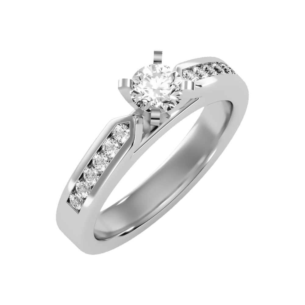 Clever Solitaire Ring - One