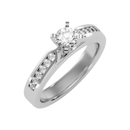 Clever Solitaire Ring - One