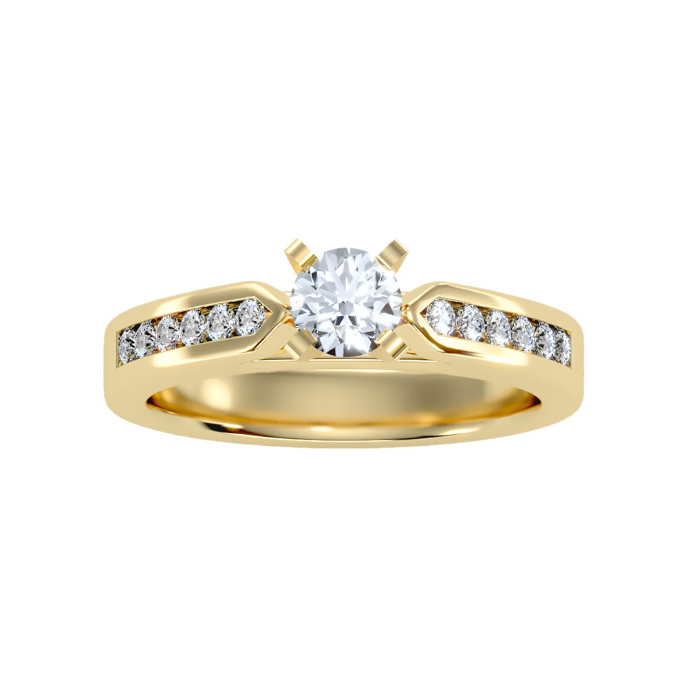 Clever Solitaire Ring - Eleven