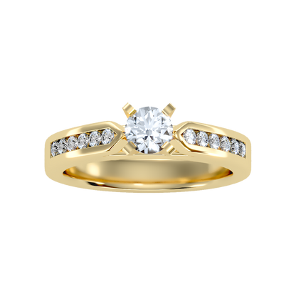 Clever Solitaire Ring - Eleven