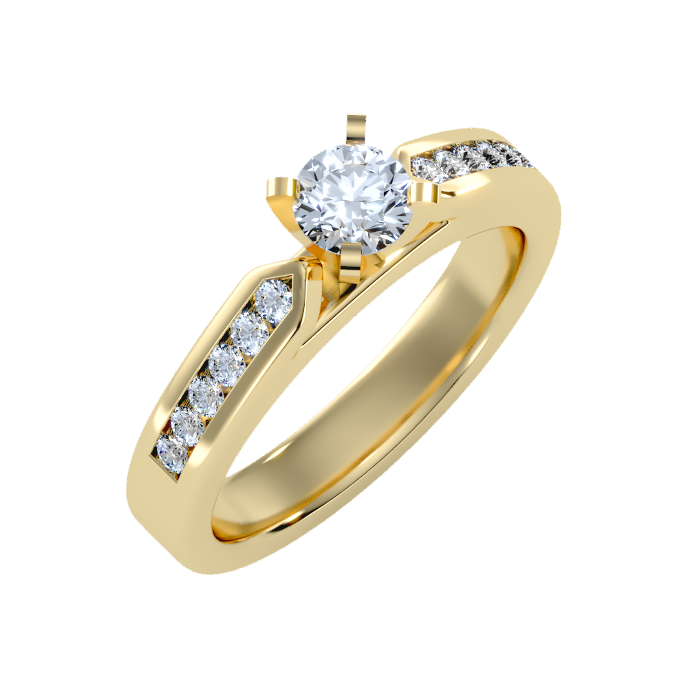 Clever Solitaire Ring - Nine