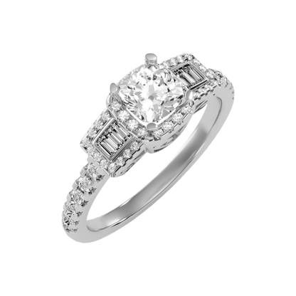 Clinquant Diamond Ring In 925 Sterling Silver - Five