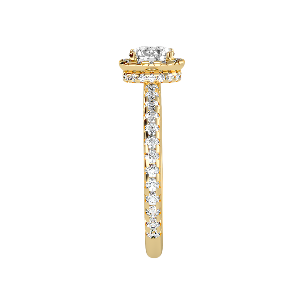 Clotish Halo Ring In 925 Sterling Silver - Eleven