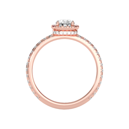 Clotish Halo Ring In 925 Sterling Silver - Two