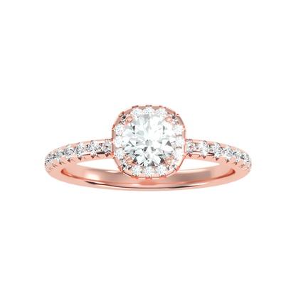 Clotish Halo Ring In 925 Sterling Silver - Three