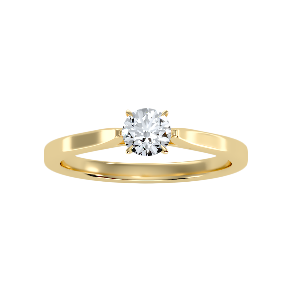 Cloud Classic Solitaire Ring - Ten