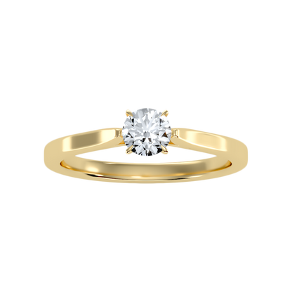 Cloud Classic Solitaire Ring - Ten