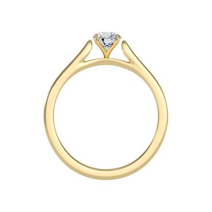 Cloud Classic Solitaire Ring In 925 Sterling Silver - Twelve