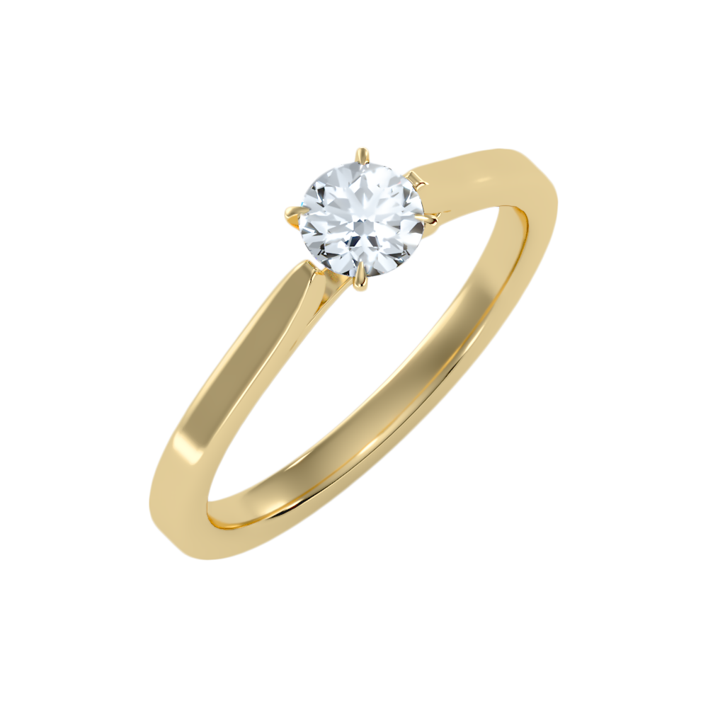 Cloud Classic Solitaire Ring - Nine