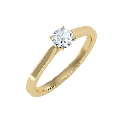 Cloud Classic Solitaire Ring - Nine