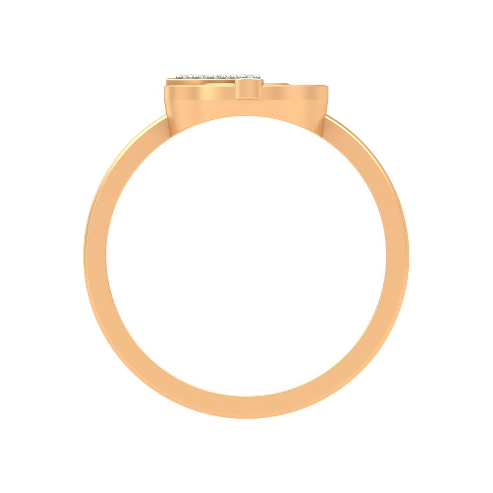Concentric Circle Diamond Ring In 925 Sterling Silver - Thirteen