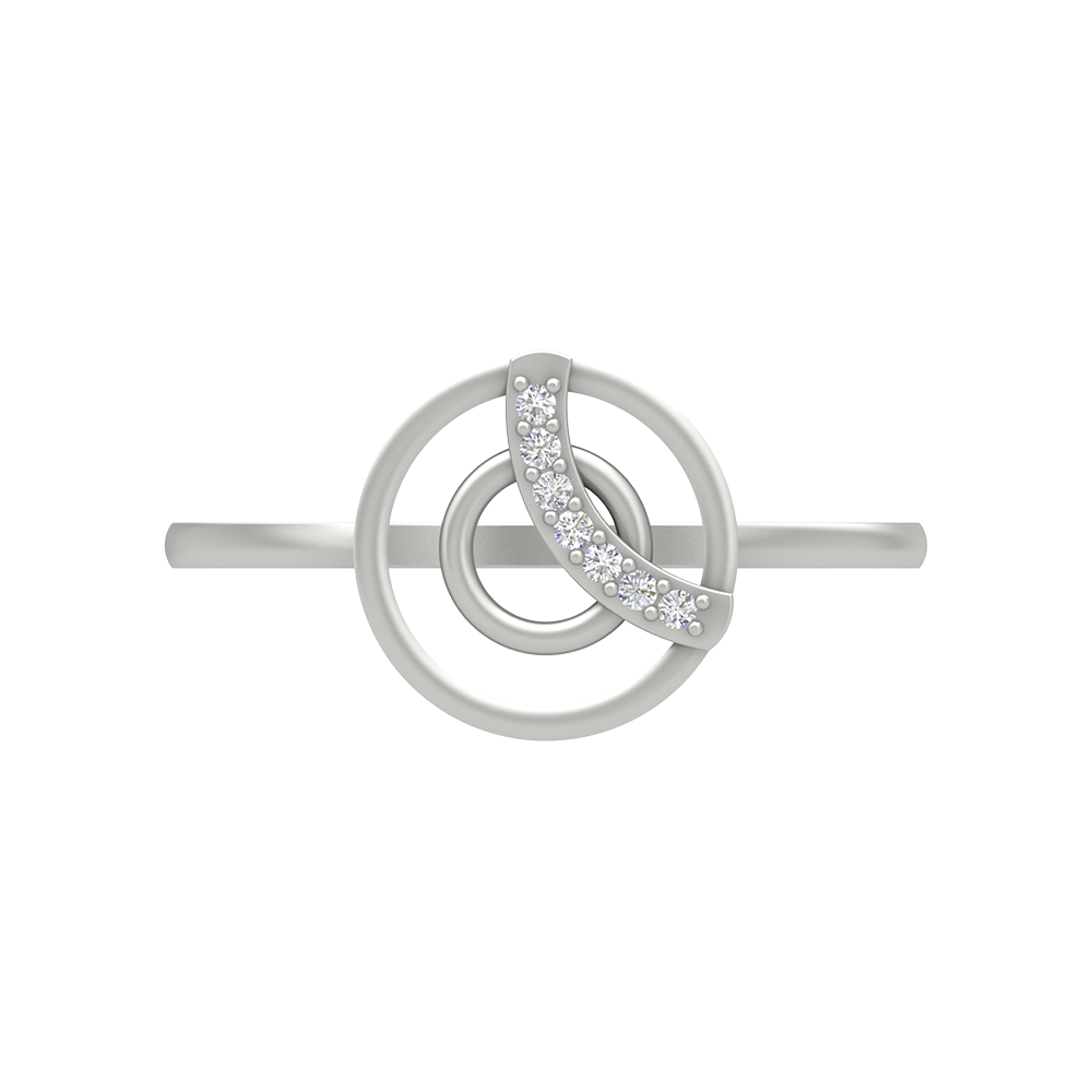 Concentric Circle Diamond Ring - Seven