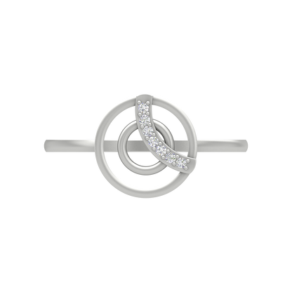 Concentric Circle Diamond Ring - Seven