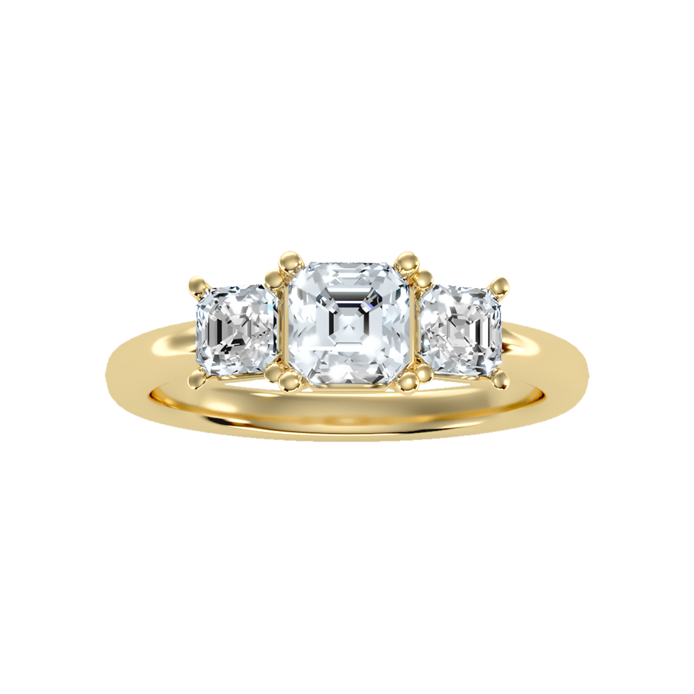 Conflate Three Stone Diamond Engagement Ring - Ten