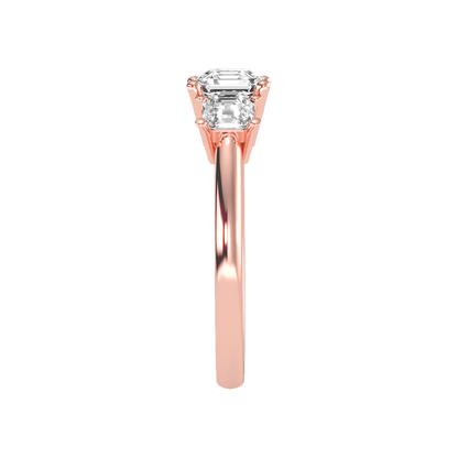 Conflate Three Stone Diamond Engagement Ring - Three