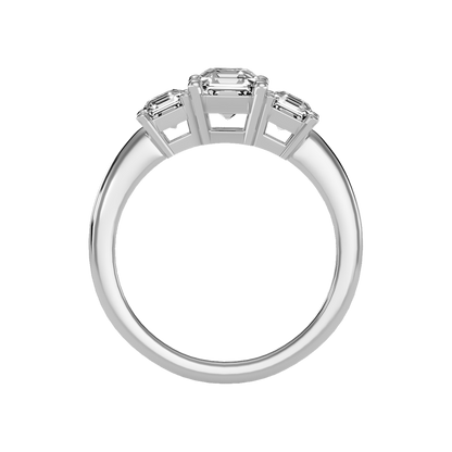 Conflate Three Stone Diamond Engagement Ring - Eight