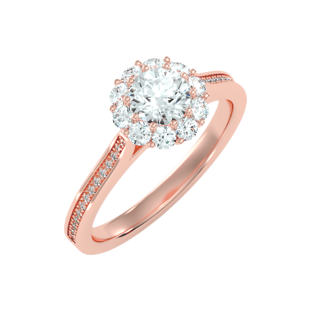 Congenial Diamond Ring In 925 Sterling Silver - One