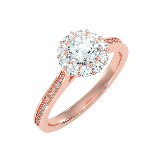Congenial Diamond Ring In 925 Sterling Silver - One