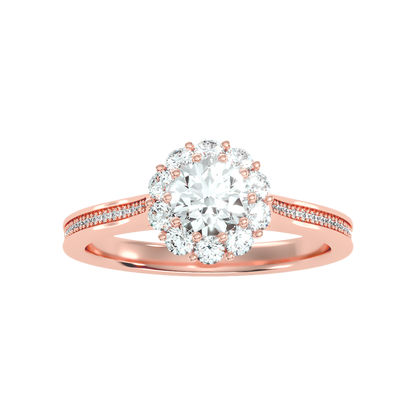 Congenial Diamond Ring In 925 Sterling Silver - Two