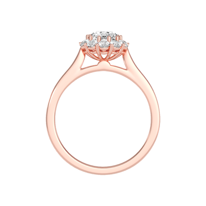 Congenial Diamond Ring In 925 Sterling Silver - Four