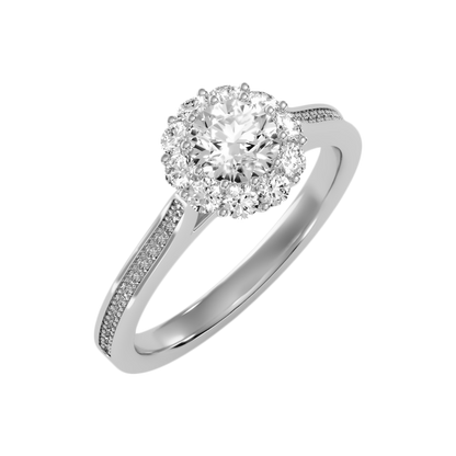 Congenial Diamond Ring In 925 Sterling Silver - Five