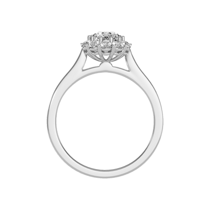 Congenial Diamond Ring In 925 Sterling Silver - Eight