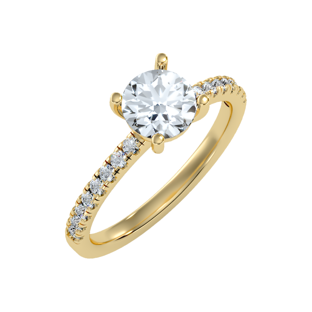 Cool Solitaire Ring In 925 Sterling Silver - One