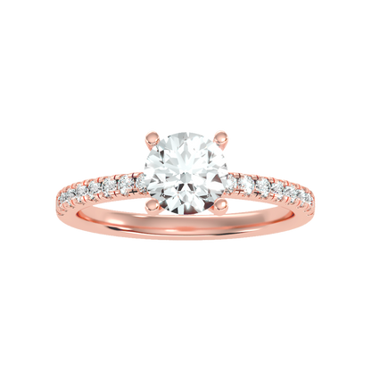 Cool Solitaire Ring In 925 Sterling Silver - Eleven