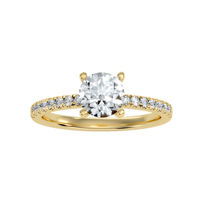 Cool Solitaire Ring In 925 Sterling Silver - Three
