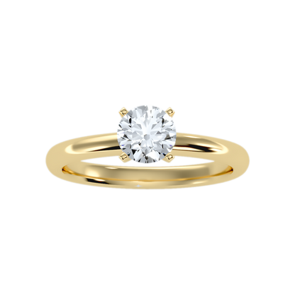 Coquillage Classic Solitaire Ring In 925 Sterling Silver - Eleven