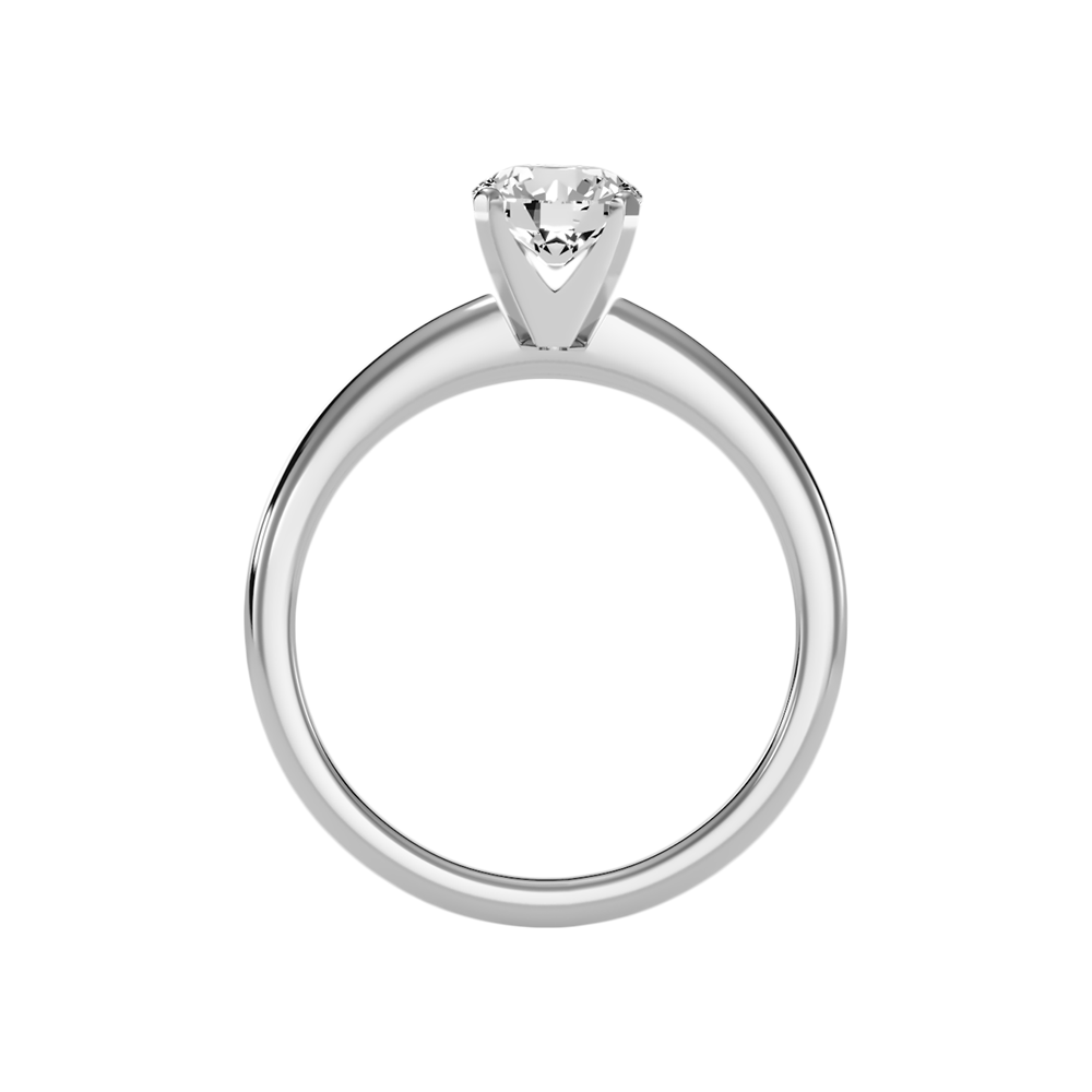 Coquillage Classic Solitaire Ring In 925 Sterling Silver - Three