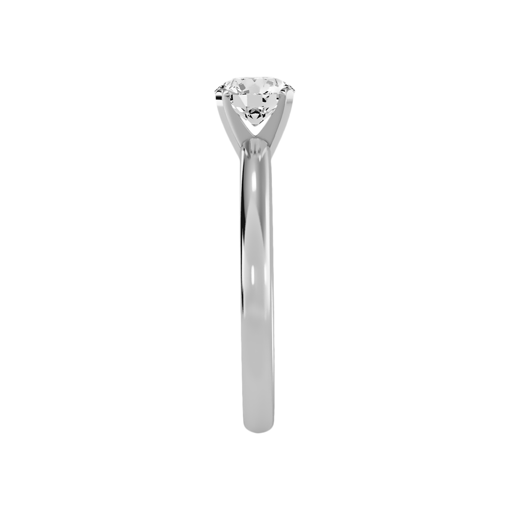 Coquillage Classic Solitaire Ring In 925 Sterling Silver - Five
