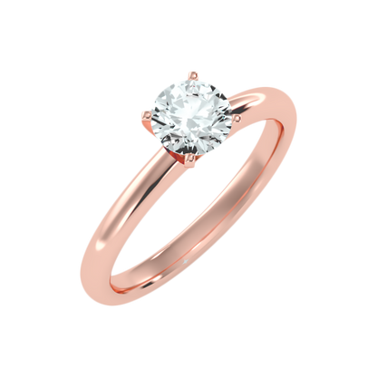 Coquillage Classic Solitaire Ring In 925 Sterling Silver - Six