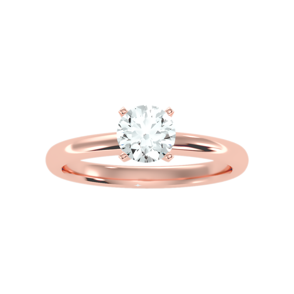 Coquillage Classic Solitaire Ring In 925 Sterling Silver - Eight