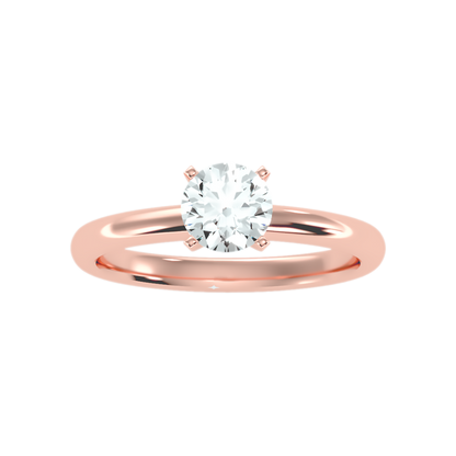 Coquillage Classic Solitaire Ring In 925 Sterling Silver - Eight